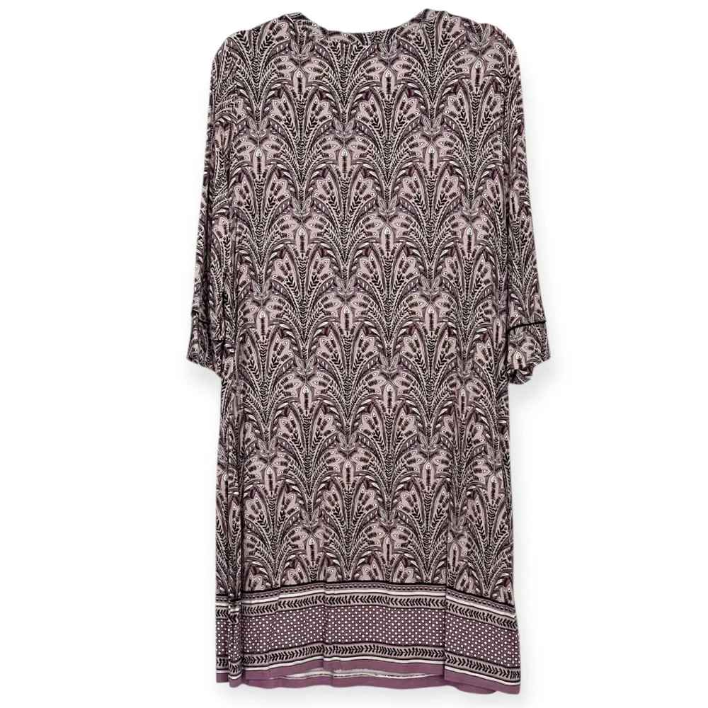 Soma Cool Nights Purple Print Night Shirt Size M - Picture 2 of 6